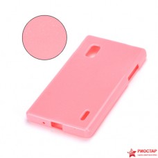 Полимерный TPU Чехол С Бликом Для LG Optimus G E970(розовый)